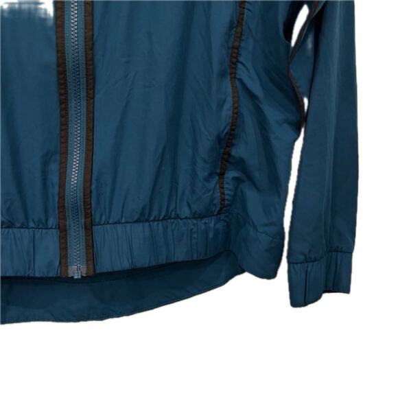 Nike Womens Windbreaker Jacket Size Large Full Zip Hooded Running Coat Training - Picture 3 of 9